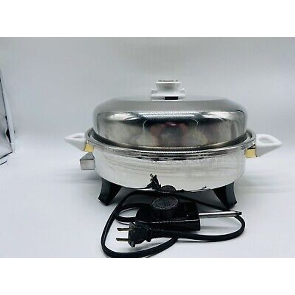 HEALTH CRAFT 12 inch Electric Skillet Stainless Waterless K7273