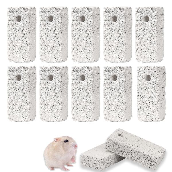 LKCCTK Chinchilla Chewing Stone Rectangular 12pcs Small Pets Guinea Pigs Rabbit Chinchilla Small Pets