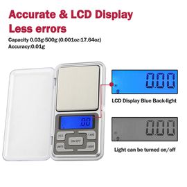 Digital Precision Gram Scale, 0.001oz/0.01g 500g Mini Pocket Scale,  Portable Ele