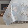 Laura Ashley - King Quilt Set, Cotton Reversible Bedding with Matching Shams, Bedroom Decor Ideal for All Seasons (Kenna Blue, King)
