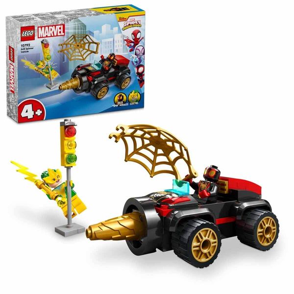 Lego Team Spidey Drill Spinner Vehicle Set 10792