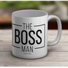 Shopagift The Boss Man White 11oz Large Mug Gift Cup