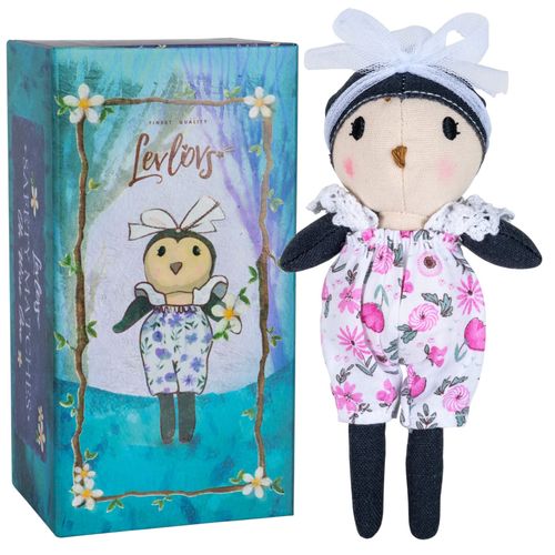 LEVLOVS Mouse in a Matchbox Danish Design Toy Baby Registry Animal Doll (Owl)