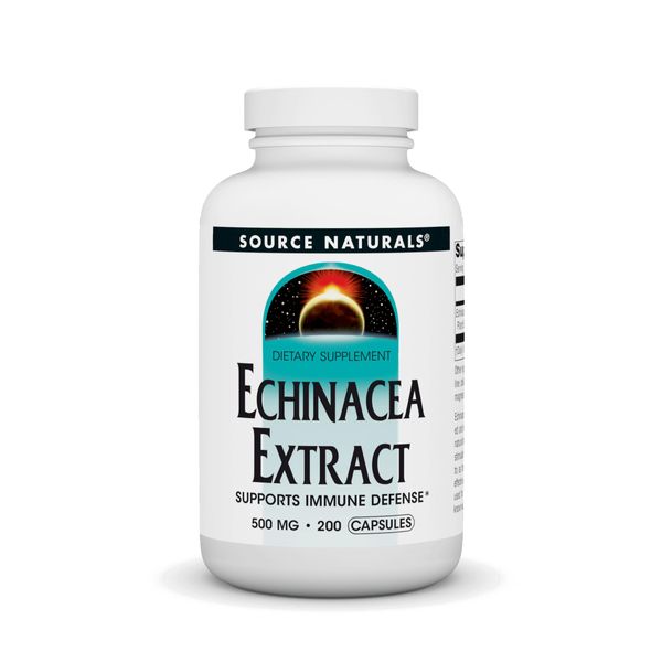 Source Naturals Echinacea Root 500mg, 200 Capsules