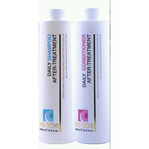 PRO-TECHS KERATIN MAINTENANCE SHAMPOO & CONDITIONER -Sulfate & Salt free  33.8oz