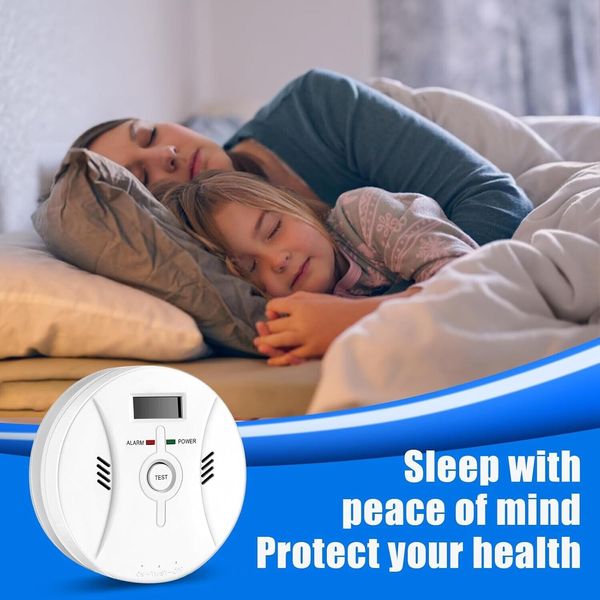 CO , Carbon Monoxide Detector,with 9V Battery,Digital Display,