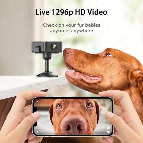 Spy Indoor Wireless Camera Mini Hidden WiFi Cameras Home Security Room Body Cam Nanny Smart Home Outdoor Cams Pet Dog Baby Camara 1296P House Portable Tiny Small Room Night Vision Door Cam
