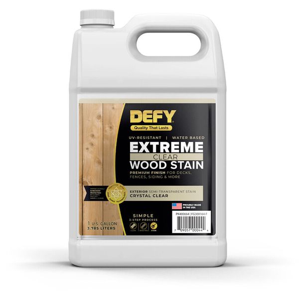 DEFY Extreme Wood Stain Crystal Clear F-Style gal