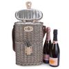 Red Hamper DB016 Wicker 2 Bottle Willow Insulated Bottle Carrier