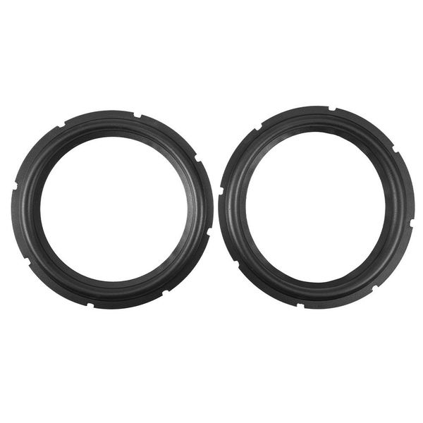Topiky 10 Inch Loudspeaker Speaker Surround Repair Replacement Rubber Woofer Repair Parts for/HiVi Speakers (2PCS)