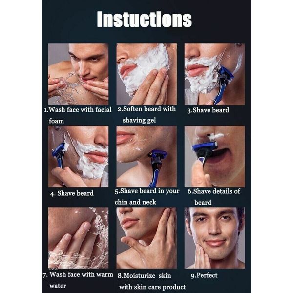 NEW8 PCS RefillBlades compatible with Gillette Mach 3 ShavingCartridgesQualityUS