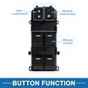 A ABSOPRO Power Window Switch Front Left Driver Side Window Control Switch for Honda CR-V 2012-2016 Black