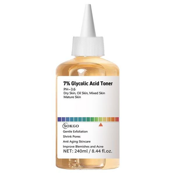 7% Glycolic Acid Exfoliating Toner, Exfoliating Facial Toner, Smooth Skin, Even Tone, Hydrating Formula, Pore Minimizer