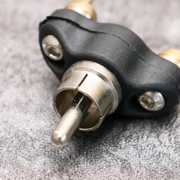 Top Grade 1pcs Professional Alloy Tattoo Machine Conversion Head RCA Interface Clip Cord Cable Converter Gun Power Supply Chapter