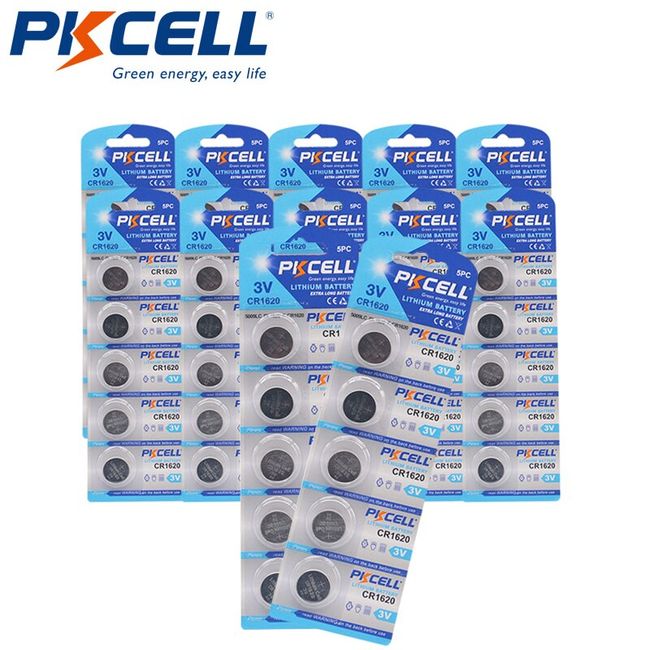 PKCELL CR2032 3V Lithium Button Battery 5Pcs BR2032 DL2032