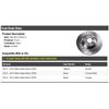 Front Drilled Brake Rotor - Compatible with 2012-2014 Mercedes Benz E550