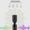 Hensych 3.5mm Jack Mobile Phone Single Directional Adjustable Microphone(Black)