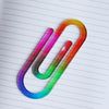 Rainbow Jumbo Paperclips, Set of 3, Acrylic, Multicolour