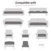 Fuloon Sueed Sofa Slipcovers Sofa Seat Cover Replacement Settee Cushion Covers