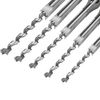 kimllier 6Pcs Square Hole Drill Bit HSS Square Hole Saw Mortise Chisel Drill Bit Tools Wood Mortising Chisel Set