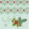 Creative Converting 16 Count Holly Collage Paper Lunch Napkins