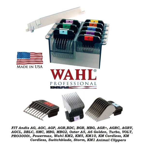 WAHL STAINLESS STEEL GUIDE ATTACHMENT 8 p COMB SET*FIT KM5 KM10 KM2 Pet Clippers