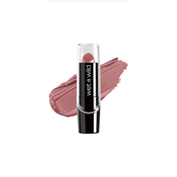 Wet n Wild Silk Finish Lipstick Hydrating Lip Color Rich Dark Pink Frost