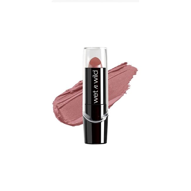 Wet n Wild Silk Finish Lipstick Hydrating Lip Color Rich Dark Pink Frost