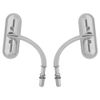 Mini Oval Chrome Motorcycle Rear View Mirrors For Harley Davidson Breakout FXBRS