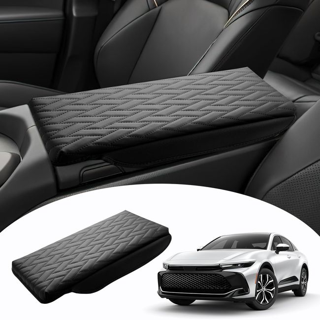 Mozan Toyota Crown Crossover 35 Series Armrest Cover Armrest Cushion Crown Crossover 16th Generation S235 2023-Present Armrest Pad Parallelogram Console Box Protective Cover Elbow Rest Armrest Armrest