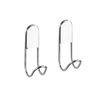 WENKO 20642100 Wall hook Classic - set of 2, Steel, 2 x 9 x 5.5 cm, Chrome