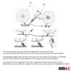 Car Rooftop Mount Bike Rack Carrier Bicycle Universal Lockable Silver