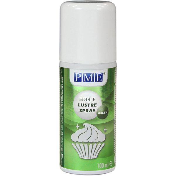 PME Edible Lustre Spray, Green, 3.3 Ounce