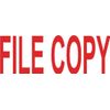 Colop "File Copy" Green Line Word Stamp - Red