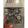 New Plastic Baluster Connectors Rail Stair Handrail Hardware Gray Angled 20 Pack