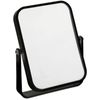 Fancy Plastic Goods Free Standing Travel or Bathroom Mirror, Black