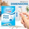 80pk Corn Starch Floss Harps | Biodegradable Floss Picks, Floss Sticks Dental Floss Picks | Tooth Floss Picks | Dental Floss Stick | Flossers for Teeth Floss Picks for Teeth | Tooth Harps Dental Harps