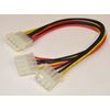 Link Depot Molex Power Supply "Y" Cable, 10" *New* POW-ADT-4PY