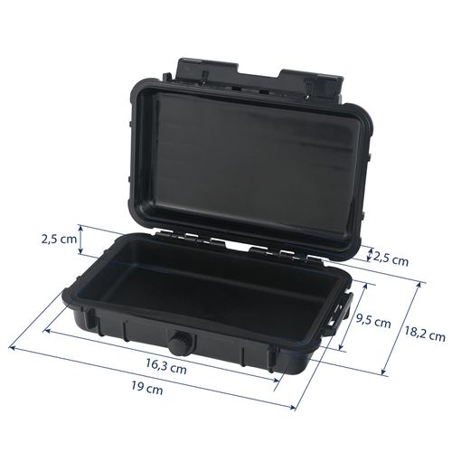 HMF ODK500 Outdoor Suitcase Small Waterproof Box for Boat and Leisure | 19 x 13 x 5.5 cm
