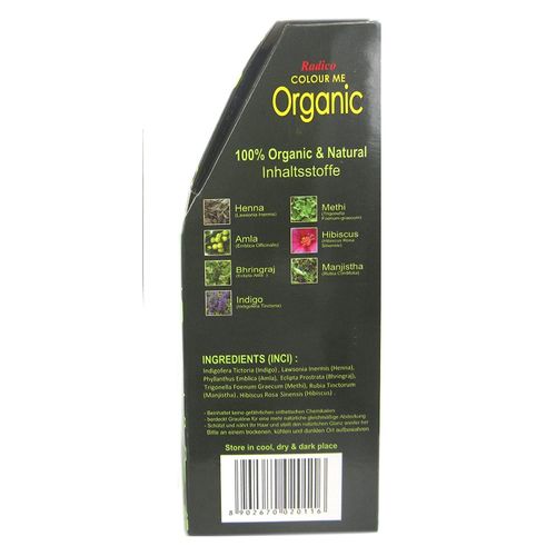 Radico Light Brown Colour Me Organic Plant Hair Dye (Organic, Vegan, Natural Cosmetics) Light Brx2