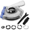 HERZO Surface Grinding Dust Shroud for Angle Grinders 115/125mm, Transparent Polycarbonate
