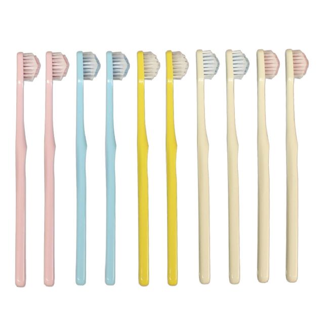 Miraculous Toothbrush, Pocket In, Set of 10, Polishing Gaps, Pyramid Shape