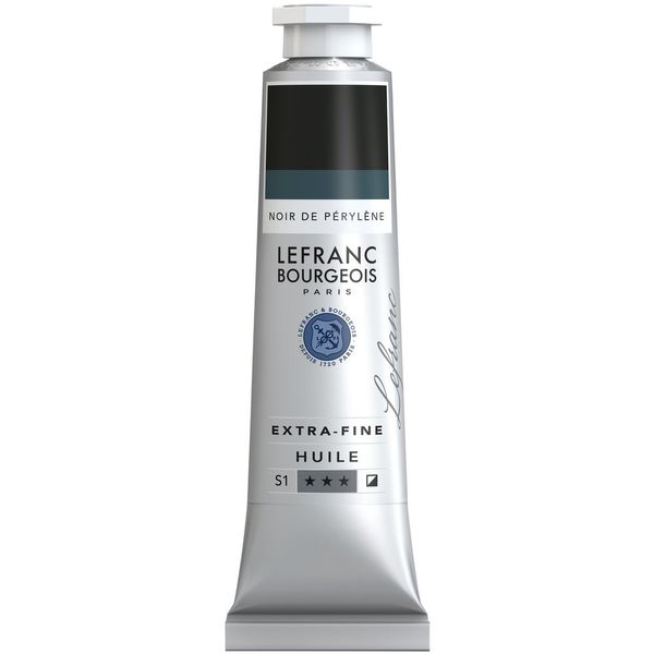 Lefranc Bourgeois, oil-based paint, Perylene Black, 40ml