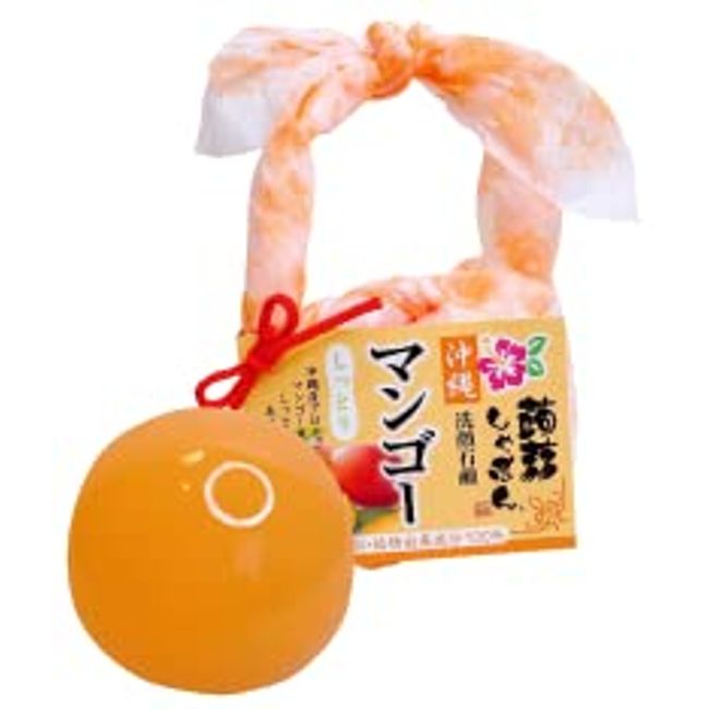 Konnyaku Shabon, Okinawa Konnyaku Shabon, Mango (2.8 oz (80 g), Soap, Facial Cleansing Soap, Natural, Additive-Free (Tourist Area/Okinawa) Puru Puru Puru