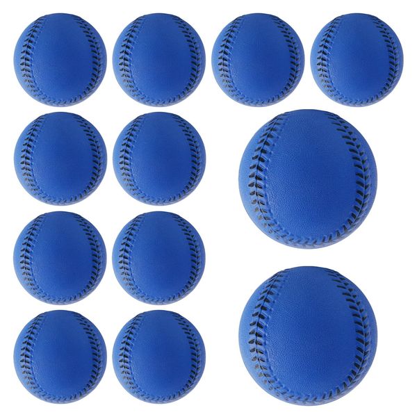 Baisidiwei Soft Baseballs, Foam Training Baseball 12 Pack for Kids Regulation Size Foam Baseballs for Soft & Safe Throwing, Catching and Batting Practice (Blue)