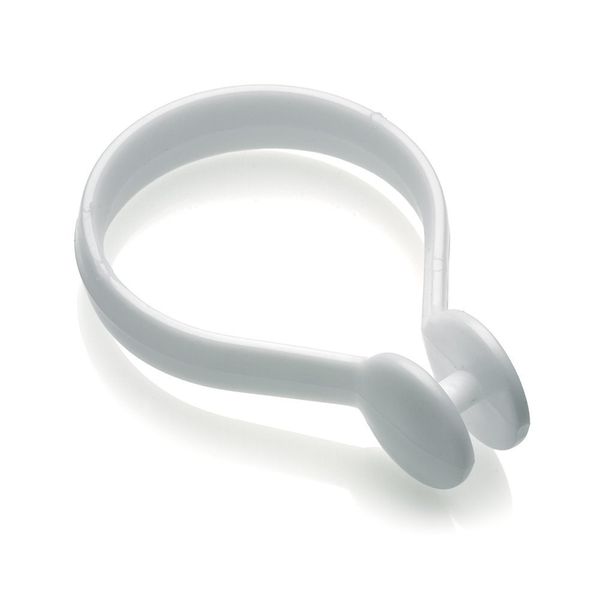 Croydex White Button Shower Curtain Rings 12pk, 75g, 34F