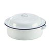 Barmans BYX0B0A6289 Enamel Roaster with Lid, White, 20cm