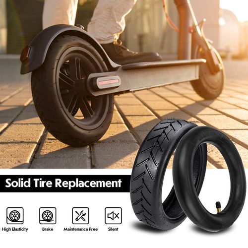 8.5-Inch Scooter Tire and Tube Set Straight Valve