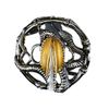 Makoto Handmade Sharp Katana Samurai Sword 40" - Serpent Cobra Snake Tsuba (Black)