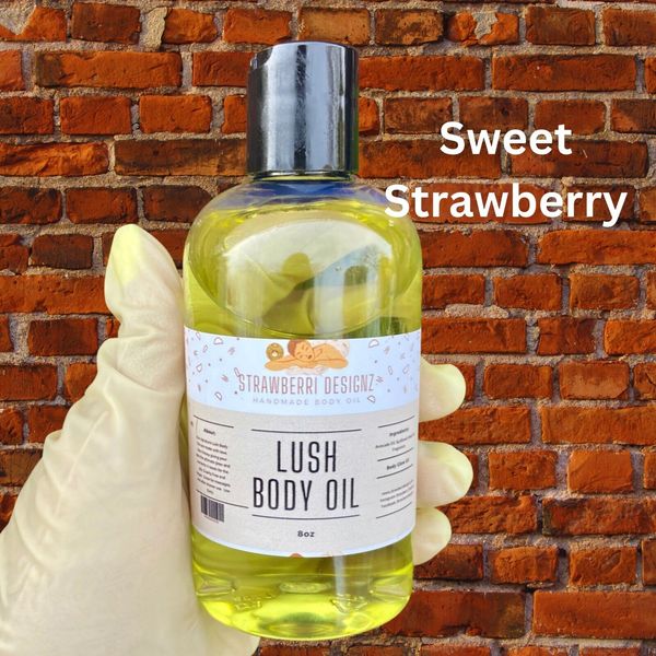 Sweet Strawberry Body Oil🍓/Smooth Skin, Moisturizing |Massage Oil|- 8oz